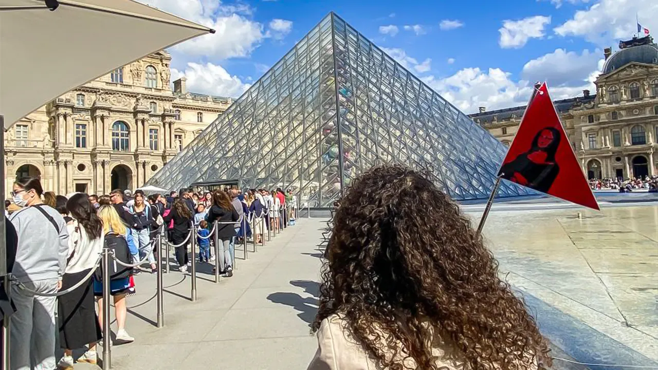 The Louvre ticket with the Mona Lisa