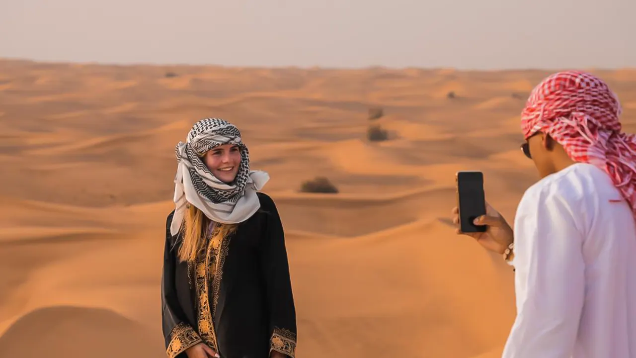 Desert safari, beach buggy, camel and tent camp