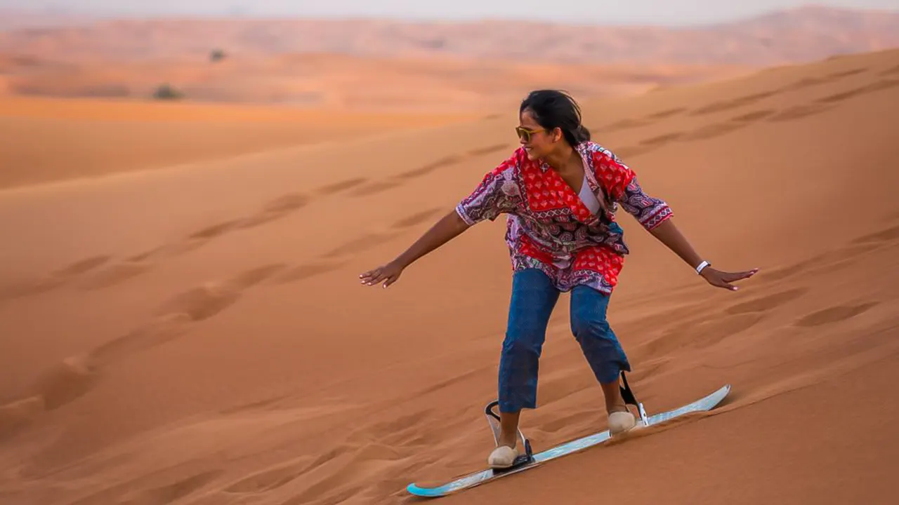 Desert safari with barbecue