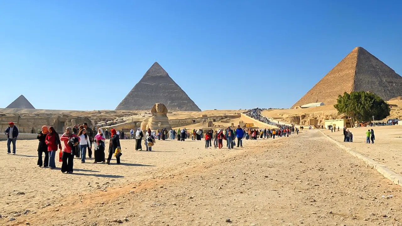 Pyramids of Giza and the Sphinx