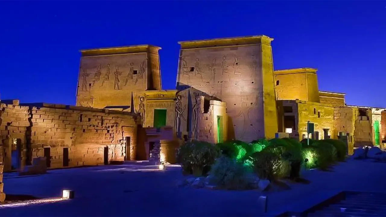 Sound and light show Temple of Philae