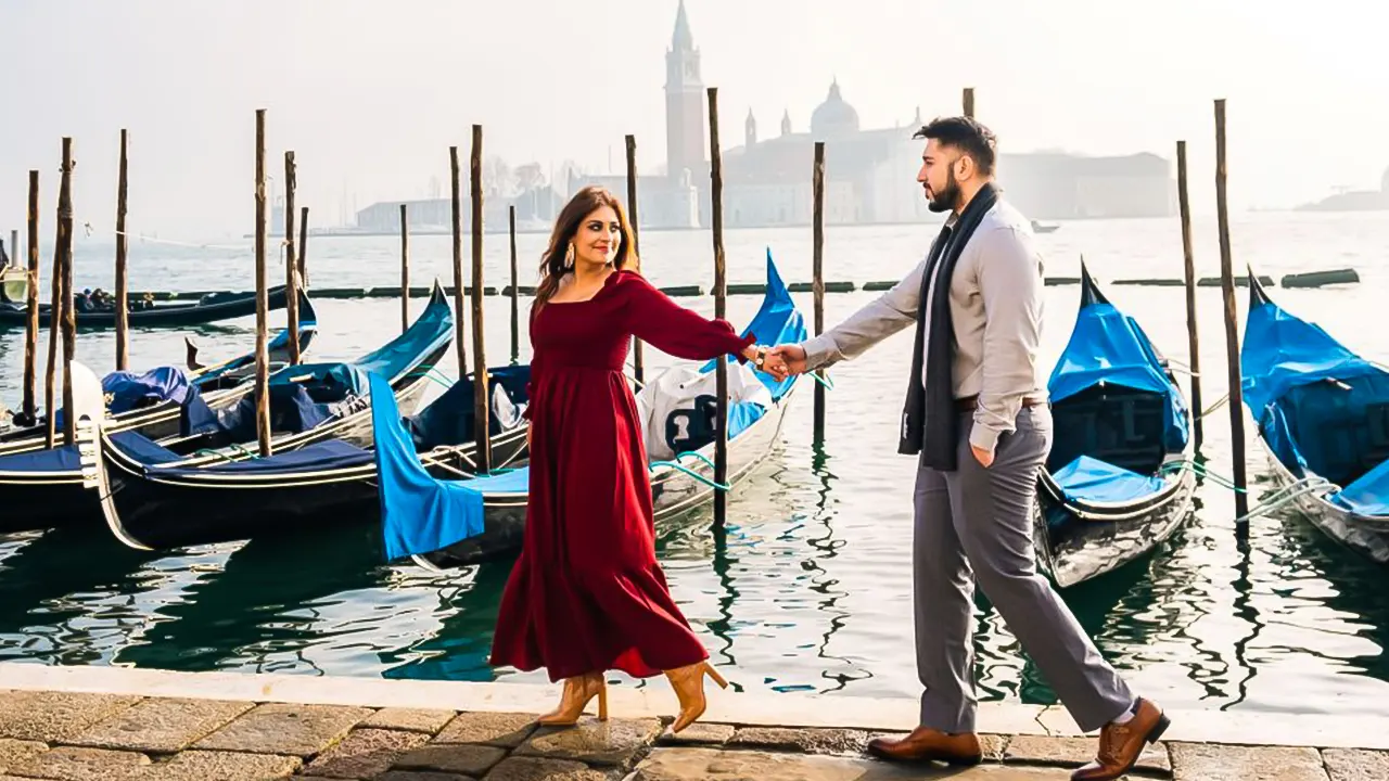 Photo shoot in Piazza San Marco