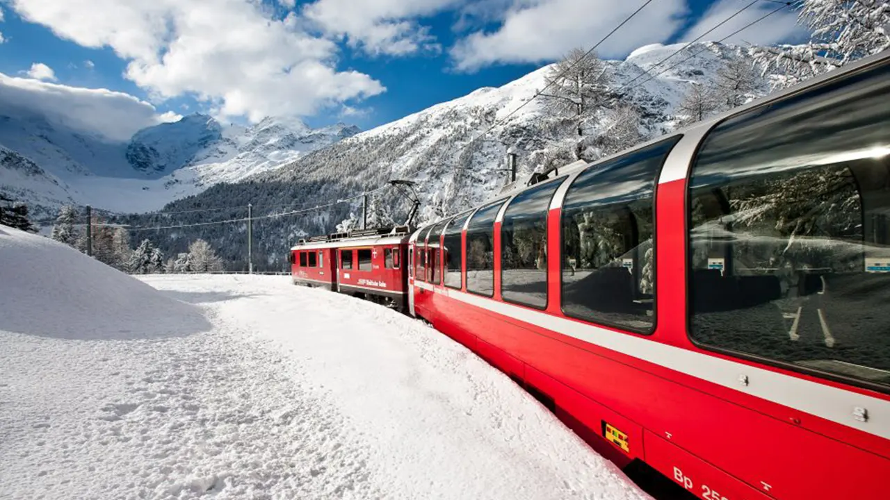 St. Moritz with Bernina Express flight