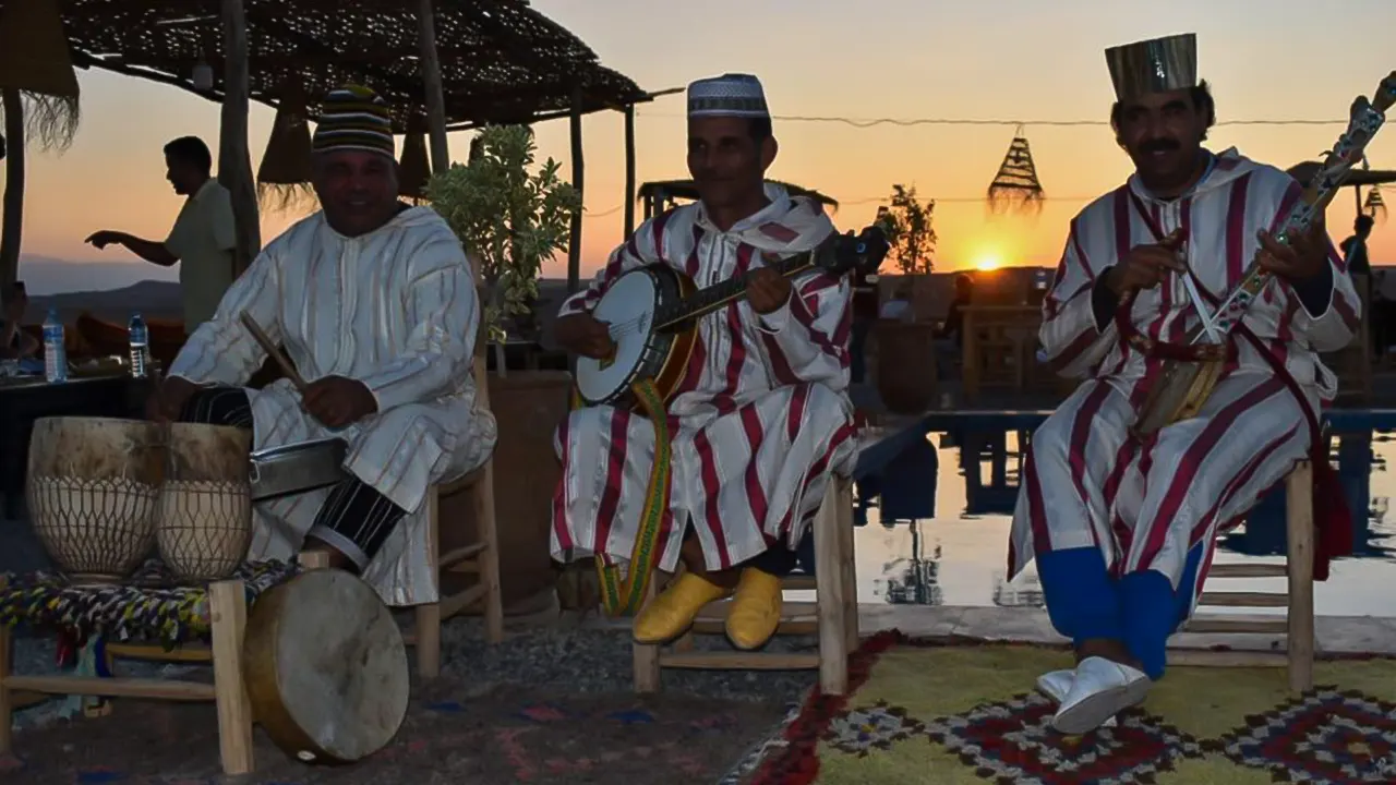 Desert sunset, camel ride and dinner